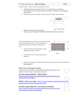 7th Grade Geometry Unit - Slicing 3