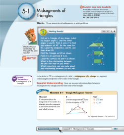 Midsegments of Triangles