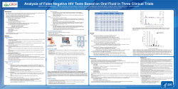 Analysis of False Negative HIV Tests Based on Oral Fluid