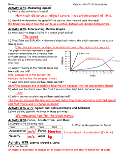 How much distance an object covers in a certain amount of time