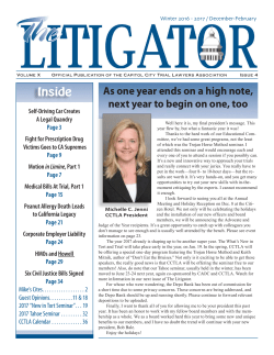 The Self Driving Car - Capitol City Trial Lawyers Association