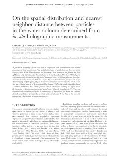 On the spatial distribution and nearest neighbor