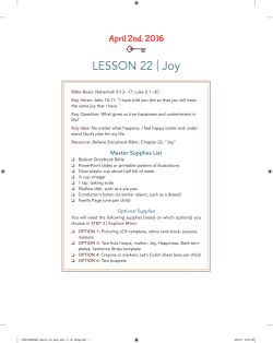 LESSON 22 | Joy