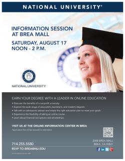 information session at brea mall