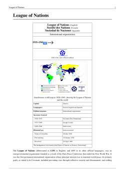League of Nations