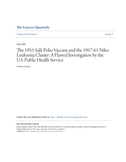 The 1955 Salk Polio Vaccine and the 1957