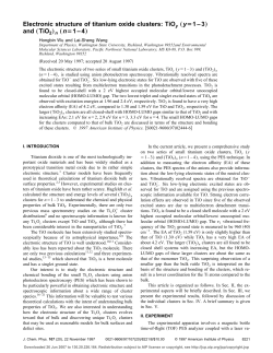 Electronic structure of titanium oxide clusters: TiOy &bdquo;y 1&ndash;3&hellip; and