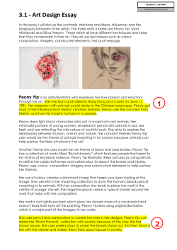 3.1 - Art Design Essay