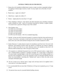 GENERAL WIRING RULES FOR HOUSES
