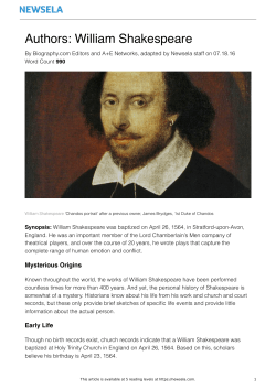 Authors: William Shakespeare