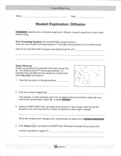 Student Exploration: Diffusion