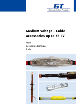 Medium voltage - Cable accessories up to 36 kV