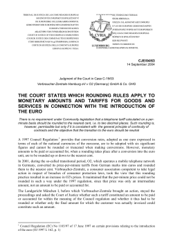 the court states which rounding rules apply to monetary