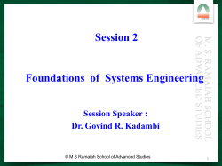 Foundations of Systems Engineering