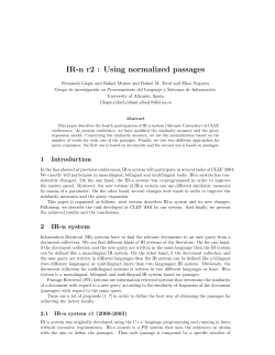 IR-n r2 : Using normalized passages