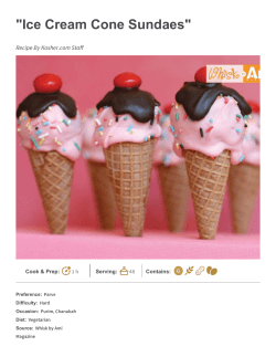 Ice Cream Cone Sundaes