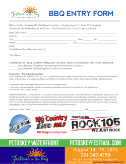 bbq entry form - Festival on the Bay