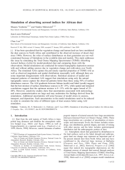Simulation of absorbing aerosol indices for African dust