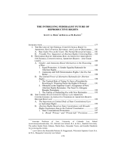the intriguing federalist future of reproductive rights