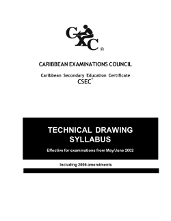technical drawing syllabus