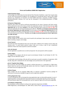 Terms and Conditions