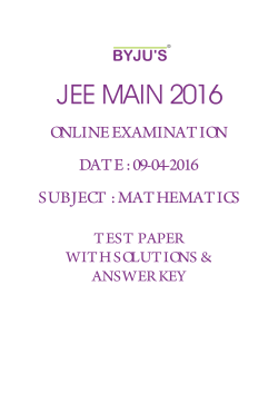 Solution for Mathematics