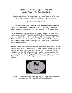 Efficient 2M Antenna Disguised in a Satellite Dish