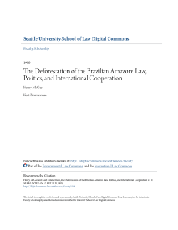 The Deforestation of the Brazilian Amazon: Law, Politics, and