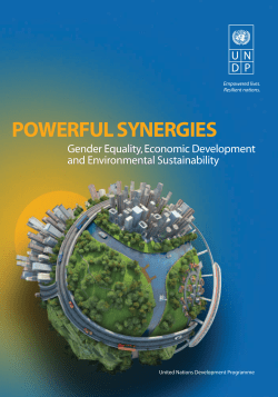Powerful Synergies: Gender Equality, Economic Development and