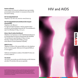 HIV and AIDS - Soa Aids Nederland