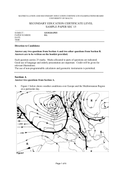 Paper 2A - University of Malta