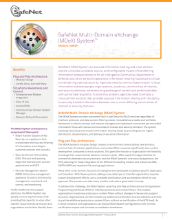 SafeNet Multi-Domain eXchange (MDeX) System&trade;