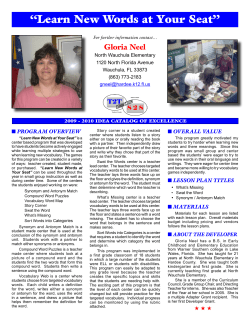 Learn New Words at Your Seat