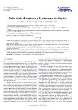 Stellar model atmospheres with abundance stratification