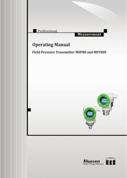 Operating Instructions MSP80