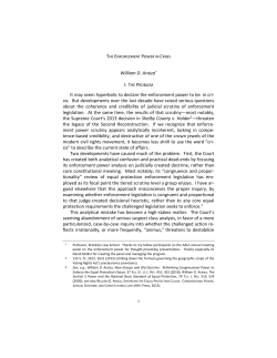 The Enforcement Power in Crisis - Penn Law: Legal Scholarship