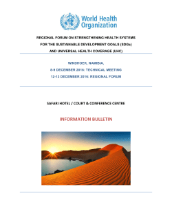 information bulletin - WHO-Afro