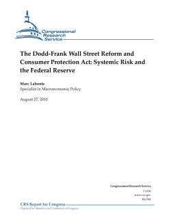 Systemic Risk and the Federal Reserve