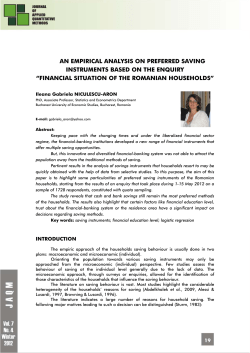 AN EMPIRICAL ANALYSIS ON PREFERRED SAVING