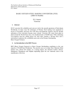 BASIC OXYGEN STEEL MAKING CONVERTER LIVES