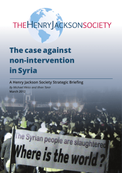 The case against non-intervention in Syria