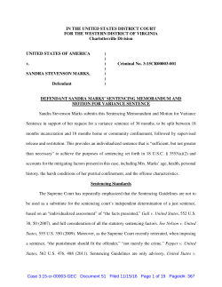 Sandra Marks sentencing memo - C