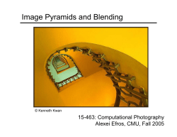 Image Pyramids and Blending
