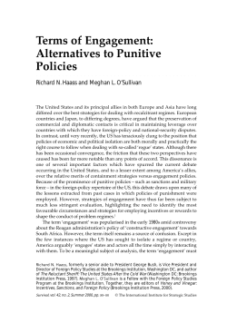 Terms of Engagement: Alternatives to Punitive Policies