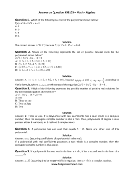 Answer on Question #56103 &ndash; Math - Algebra