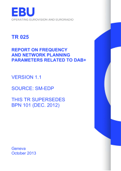 TR 025 - EBU Tech