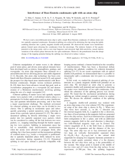Interference of Bose-Einstein condensates split with an atom chip