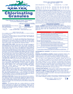 Stabilized Chlorinating Granules Chlorinating Granules