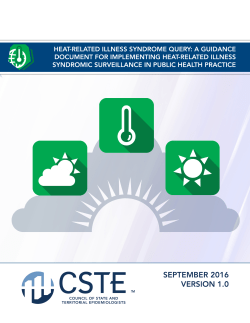 Heat-Related Illness Syndrome Query