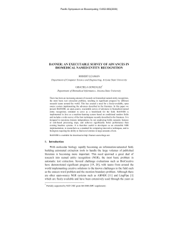 banner: an executable survey of advances in biomedical named